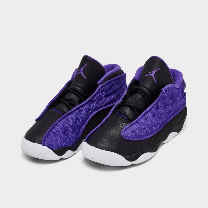 Jordans 13 hotsell purple and white