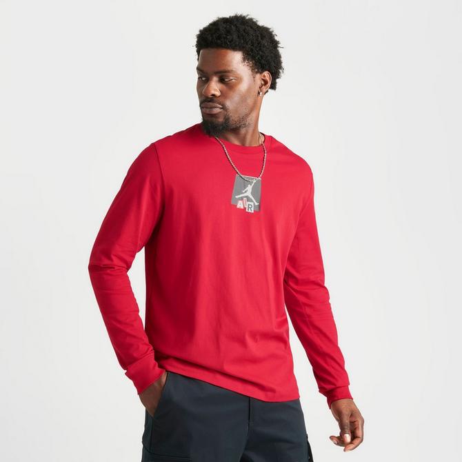 Jordan long cheap sleeve red