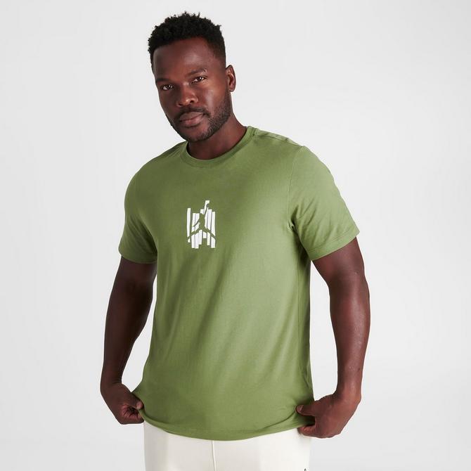 Olive green and white nike clearance shirt