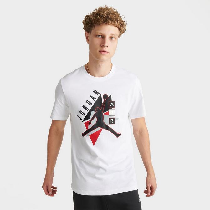 White and red store jordan shirt