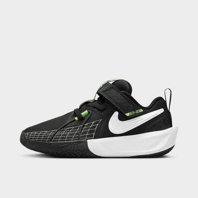 Right view of Little Kids' Nike G.T. Cut 3 Basketball Shoes in Black/Anthracite/White Click to zoom