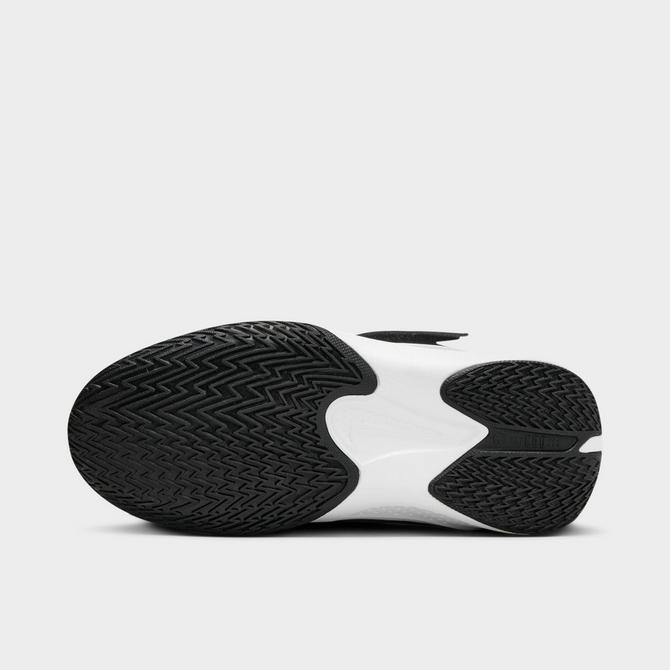 Bottom view of Little Kids' Nike G.T. Cut 3 Basketball Shoes in Black/Anthracite/White Click to zoom