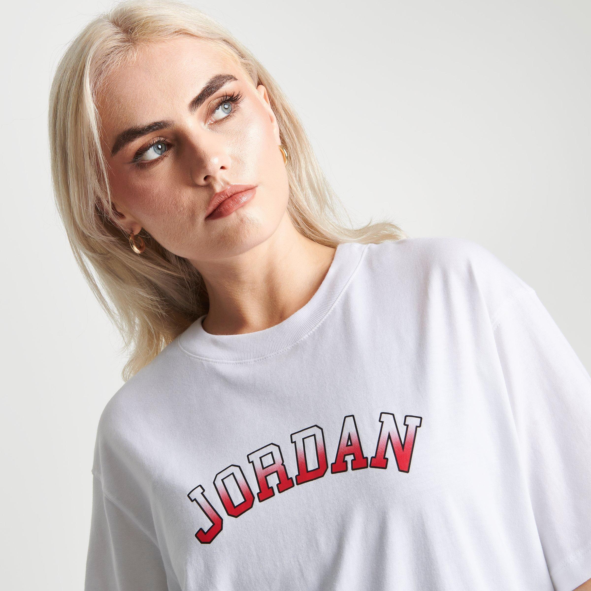 red jordan shirt womens
