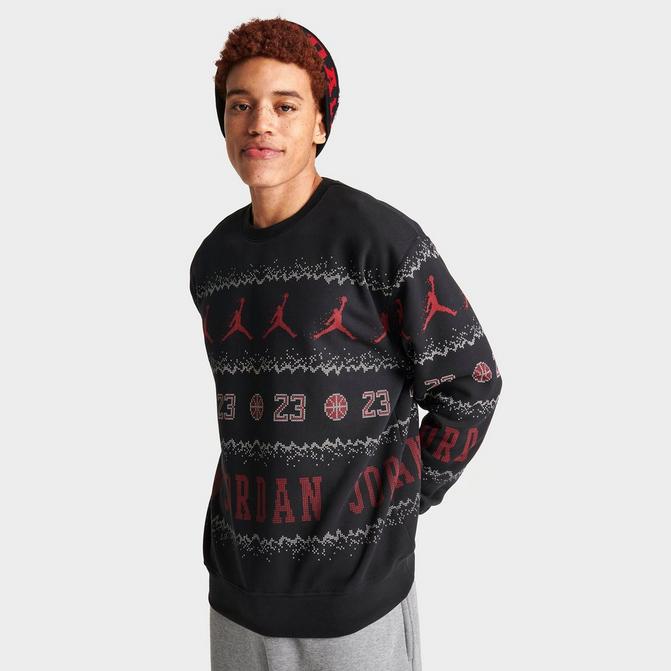 Holiday Jumpman Fleece Sweatshirt Jordan Essentials Black, Nike