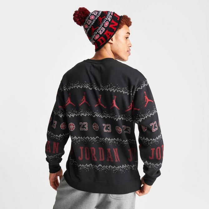 Sweatshirts Jordan Brand Jordan Essentials Holiday Fleece Crew 'Gym Red  Black' (FD7463-687)