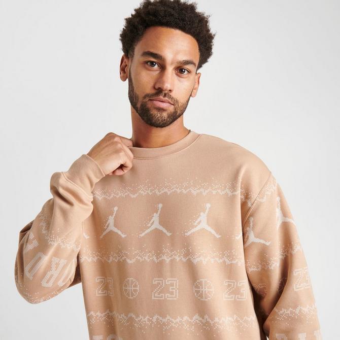 JORDAN Essentials Holiday Fleece Crewneck Sweatshirt FD7463 010 - Shiekh