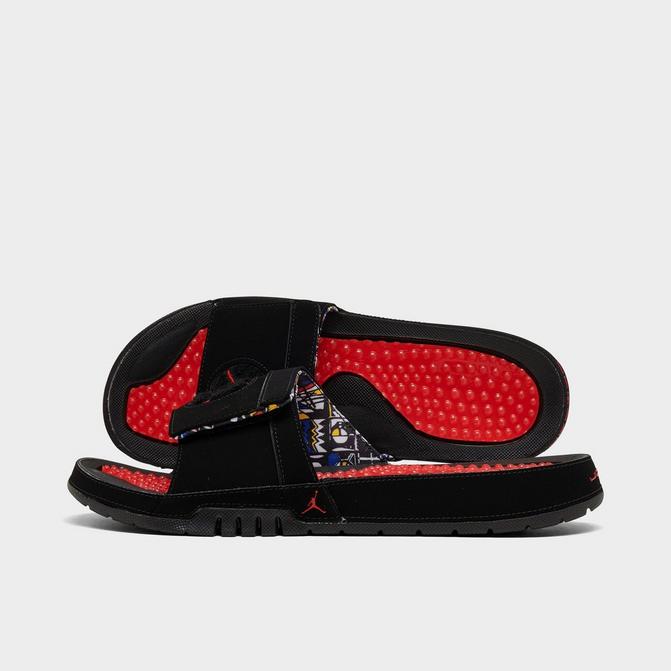 Hype Co. Louisville Cardinals College Slydr Pro Slide Sandals Black/Red/White