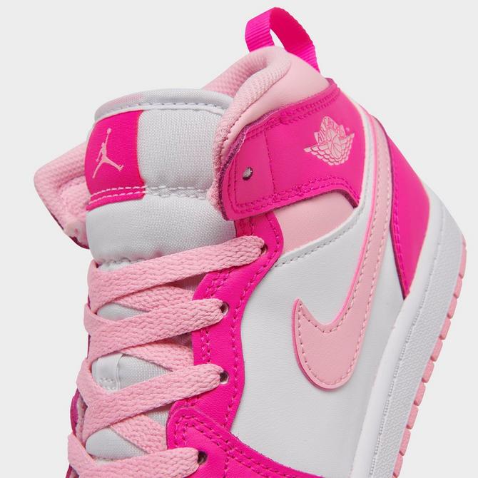 Girls' Little Kids' Air Jordan Retro 1 Mid Casual Shoes Finish Line