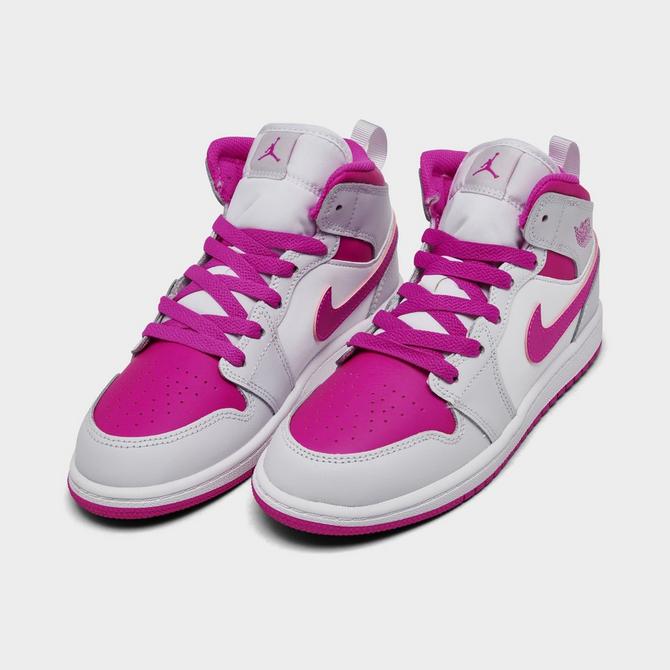 Girls Little Kids Air Jordan Retro 1 Mid Casual Shoes Finish Line