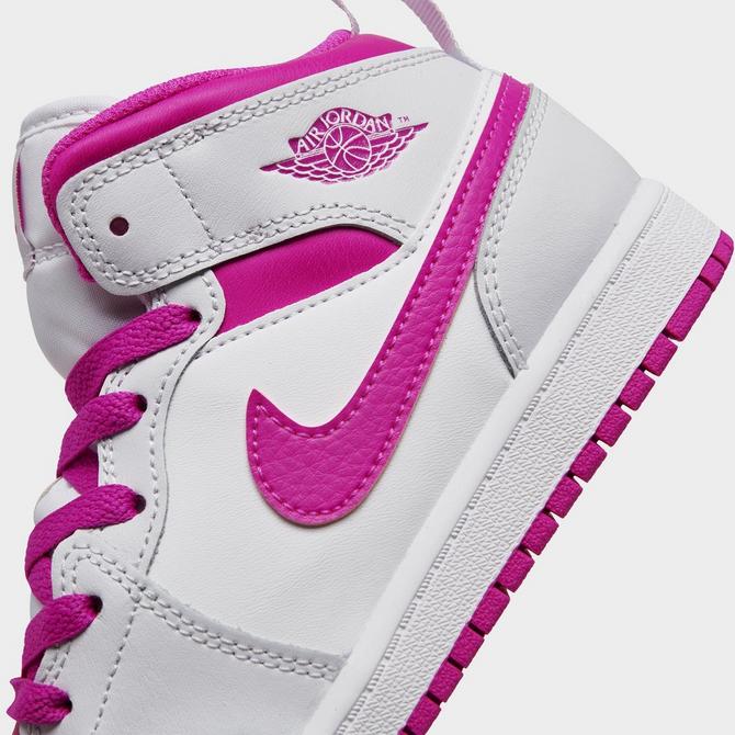 Girls Little Kids Air Jordan Retro 1 Mid Casual Shoes Finish Line