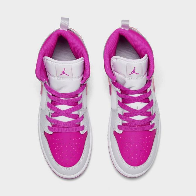 Girls Little Kids Air Jordan Retro 1 Mid Casual Shoes