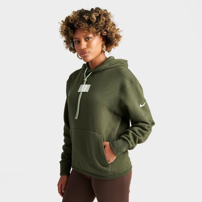 Olive green clearance nike jacket women's