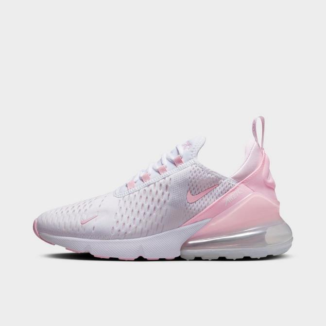nike women w air max 270 white med soft pink pearl pink