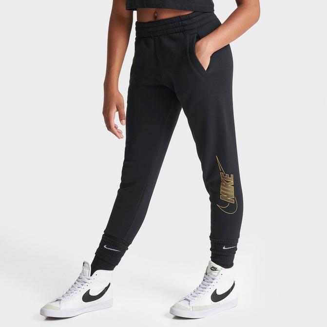 Ladies Tracksuit Bottoms colore Black Gold - Nike 