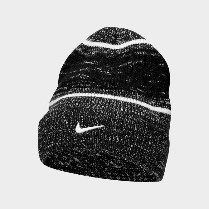 Black and cheap white nike beanie