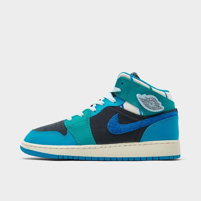 Big Kids' Air Jordan Retro 1 Mid Sneaker School Casual Shoes| Finish Line