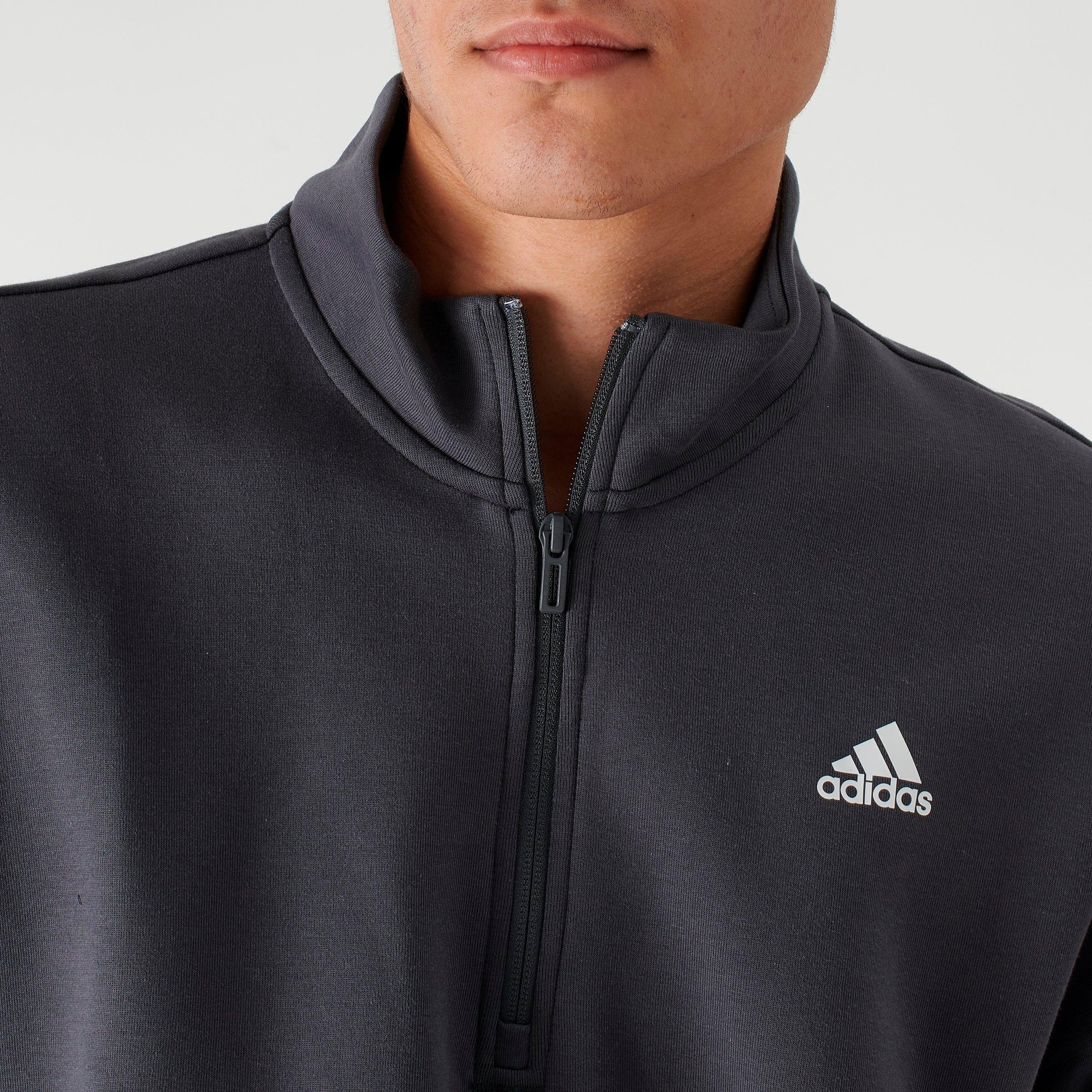 adidas linear half zip hoodie