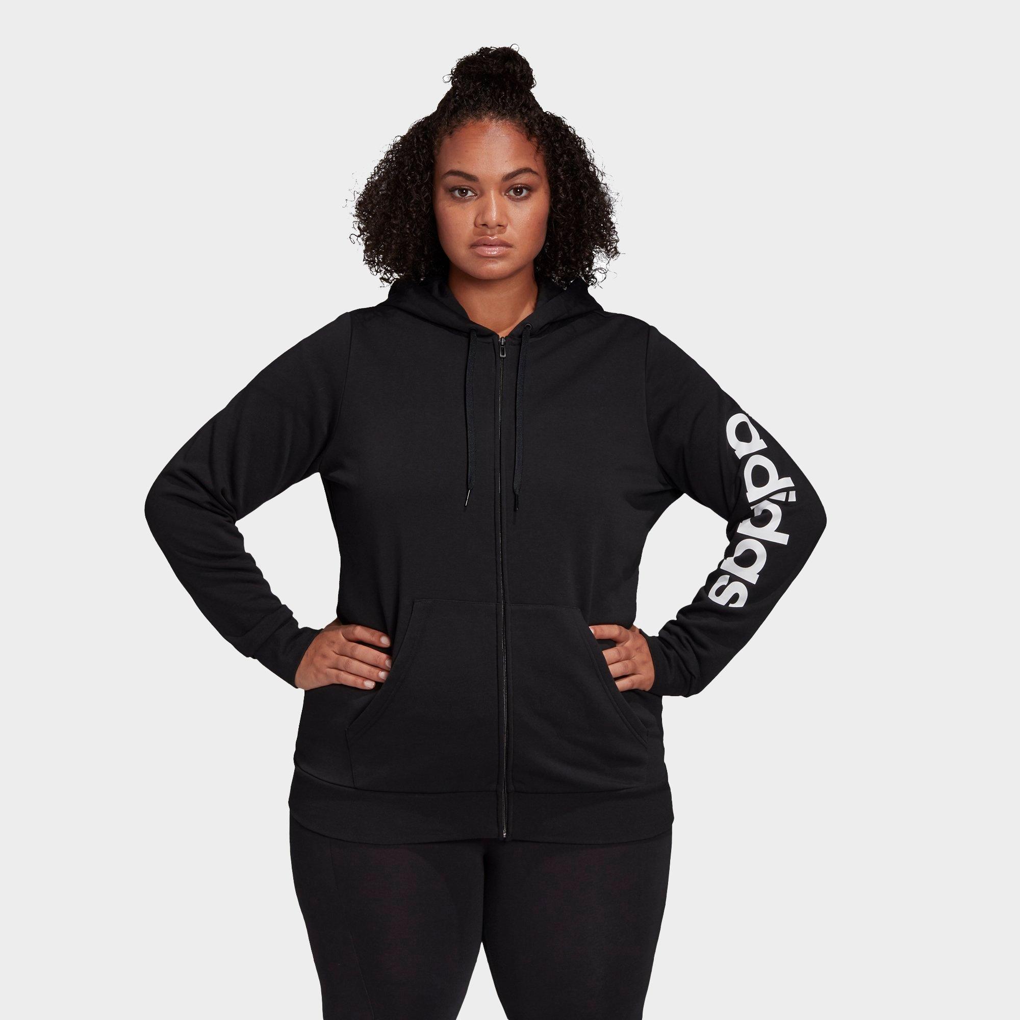 adidas essentials black hoodie