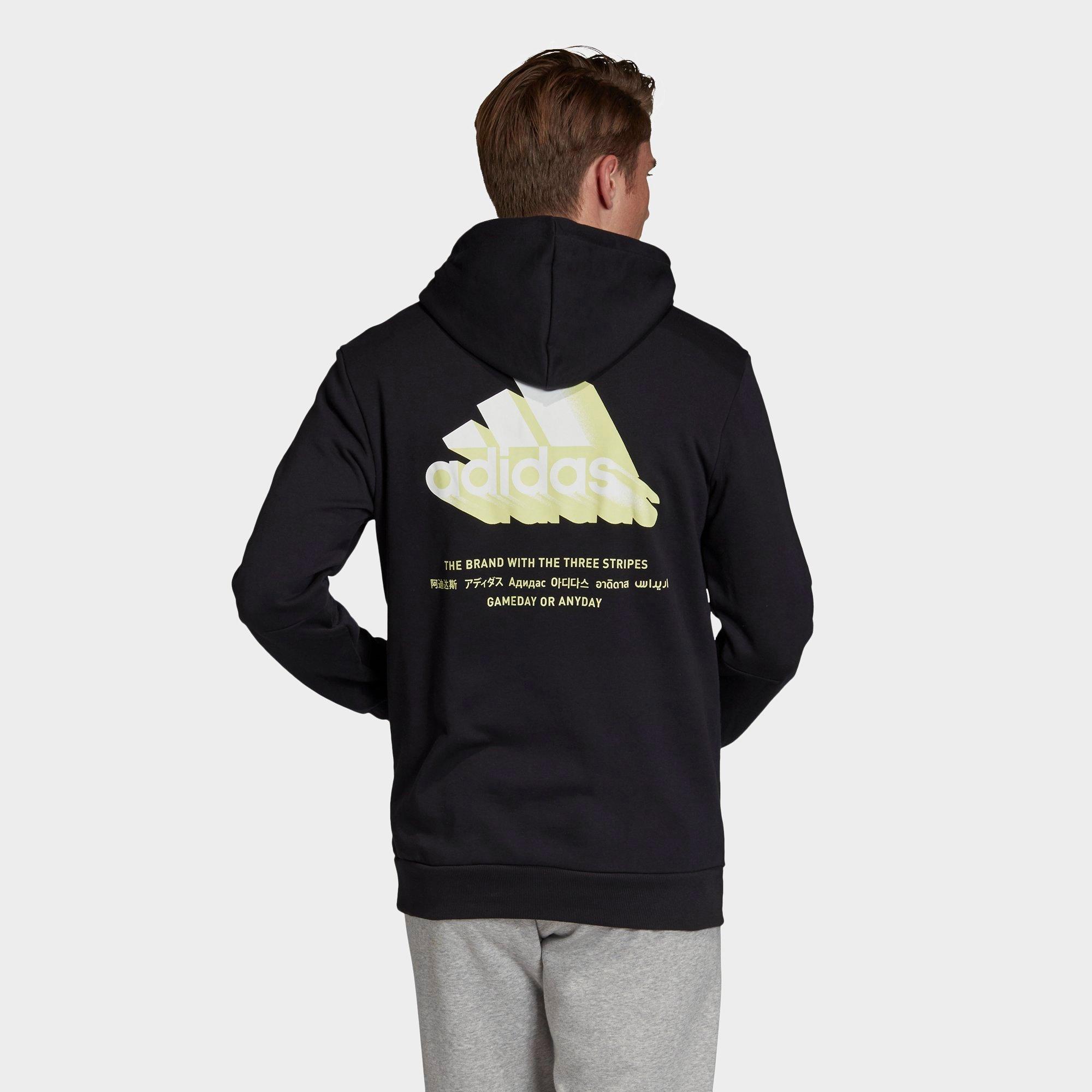 adidas brand with three stripes hoodie
