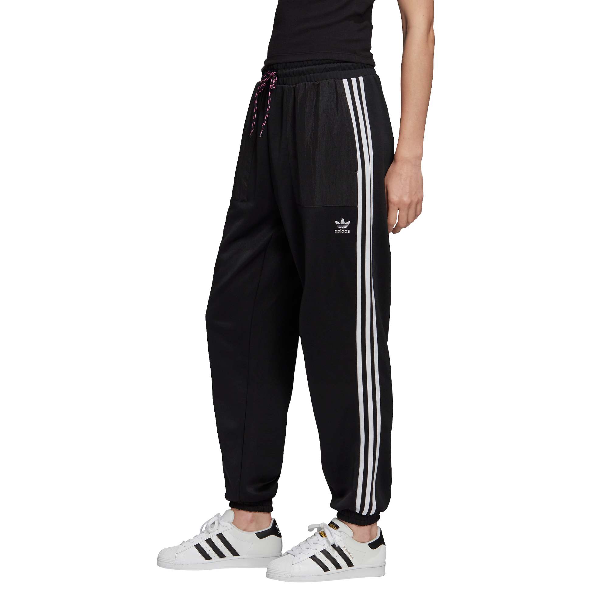 black and white adidas joggers womens