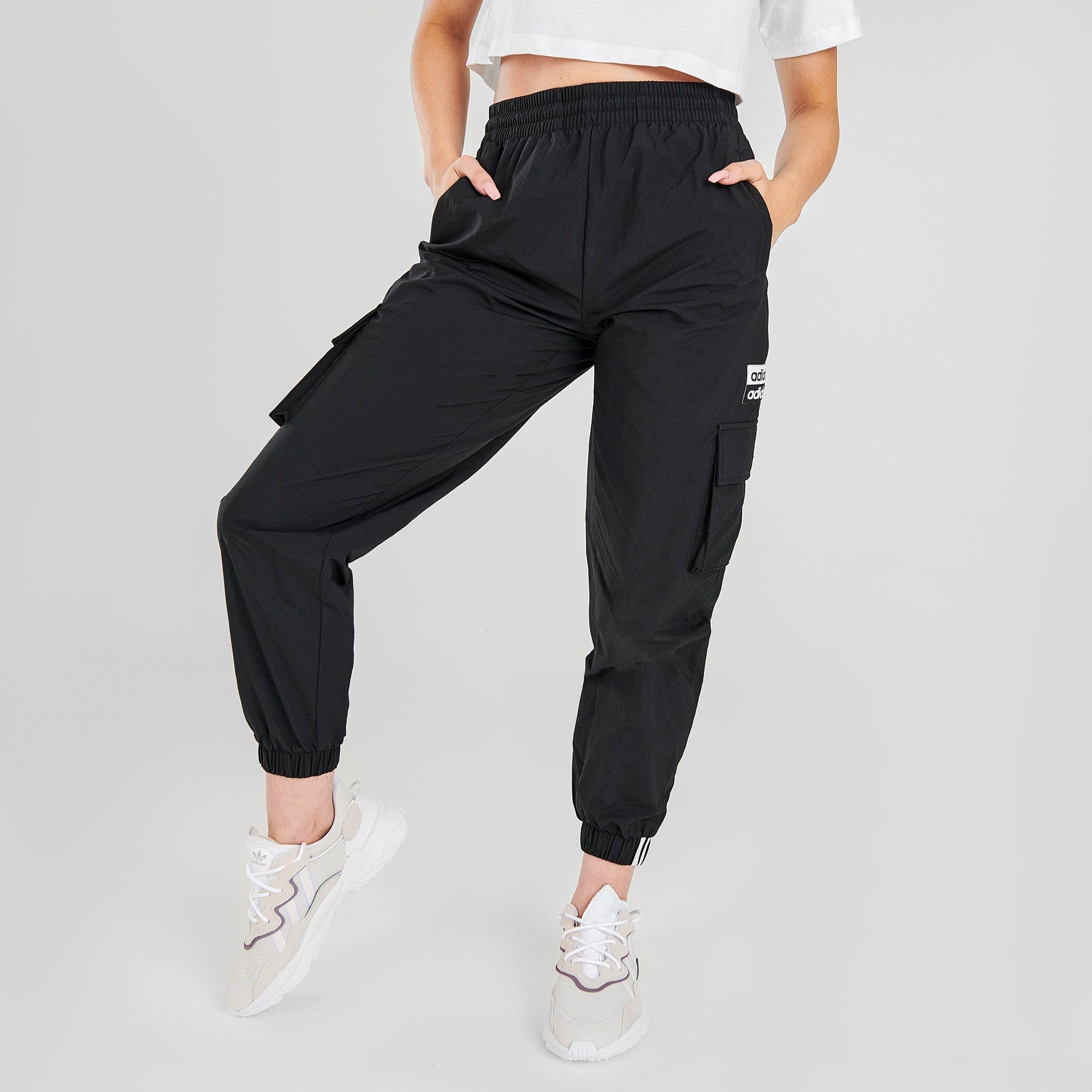 adidas womens black joggers