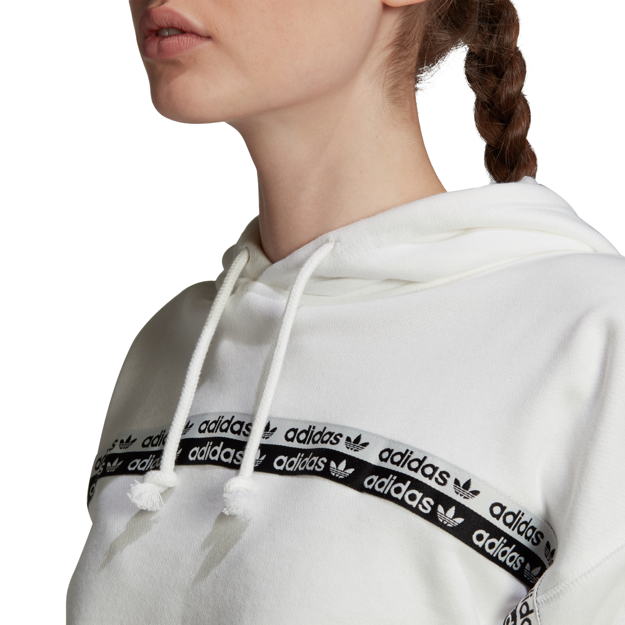 adidas originals ryv taping cropped sweatshirt in white