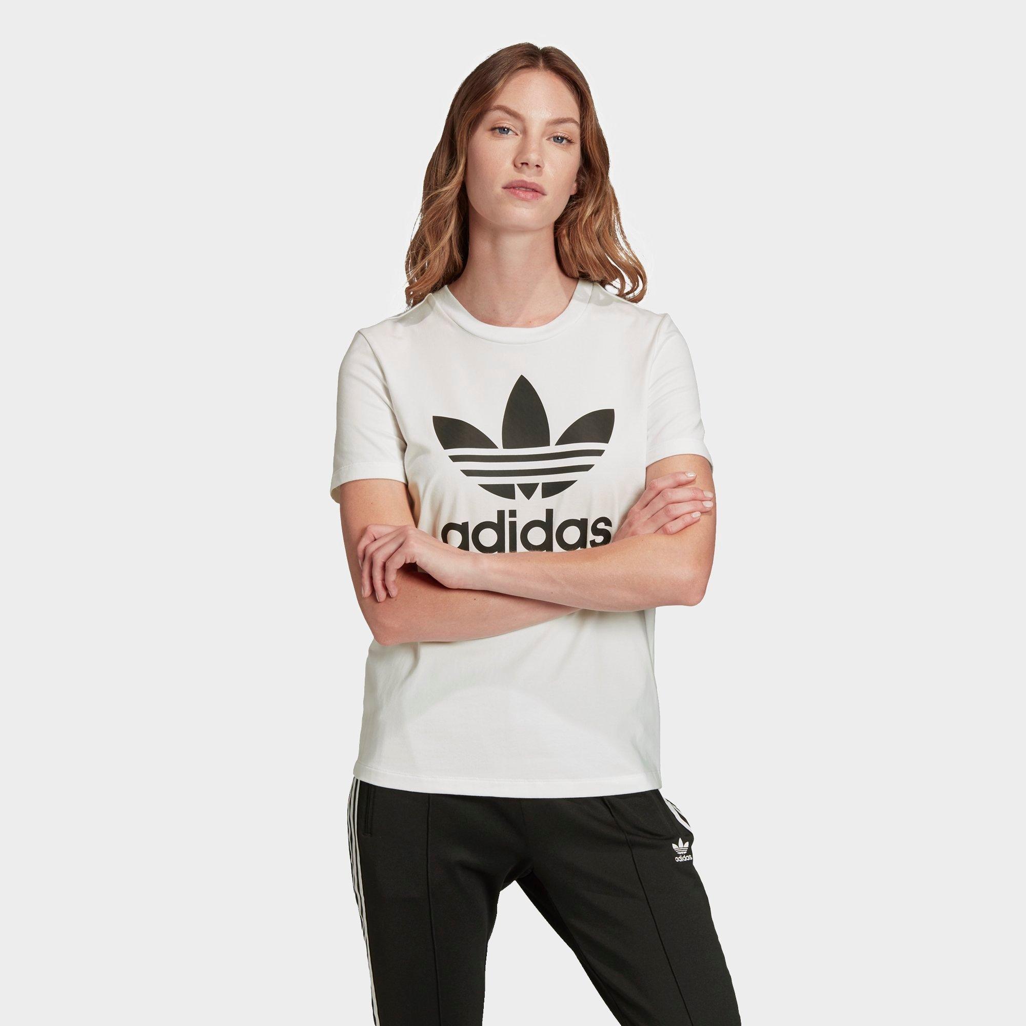 adidas womens trefoil tee