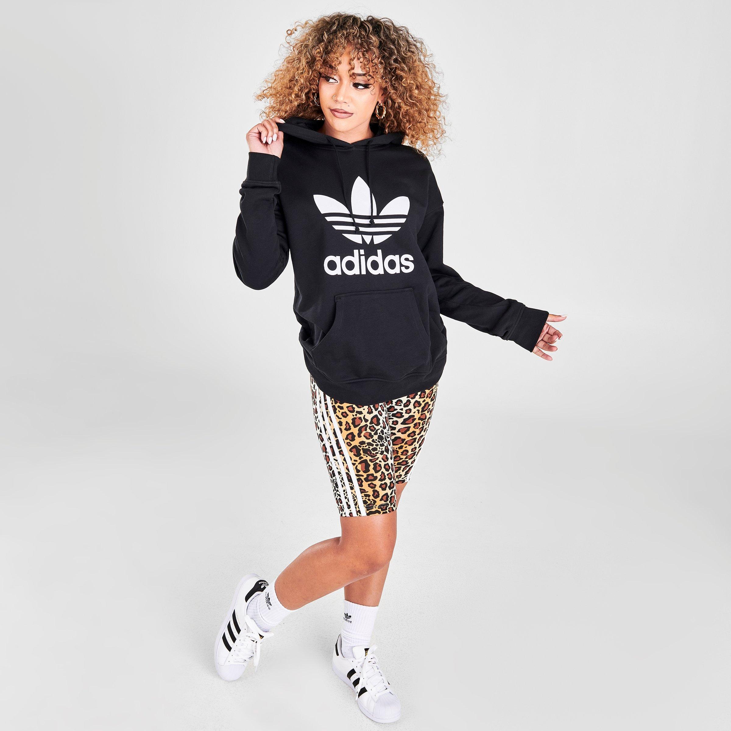 adidas originals raglan trefoil fleece hoodie