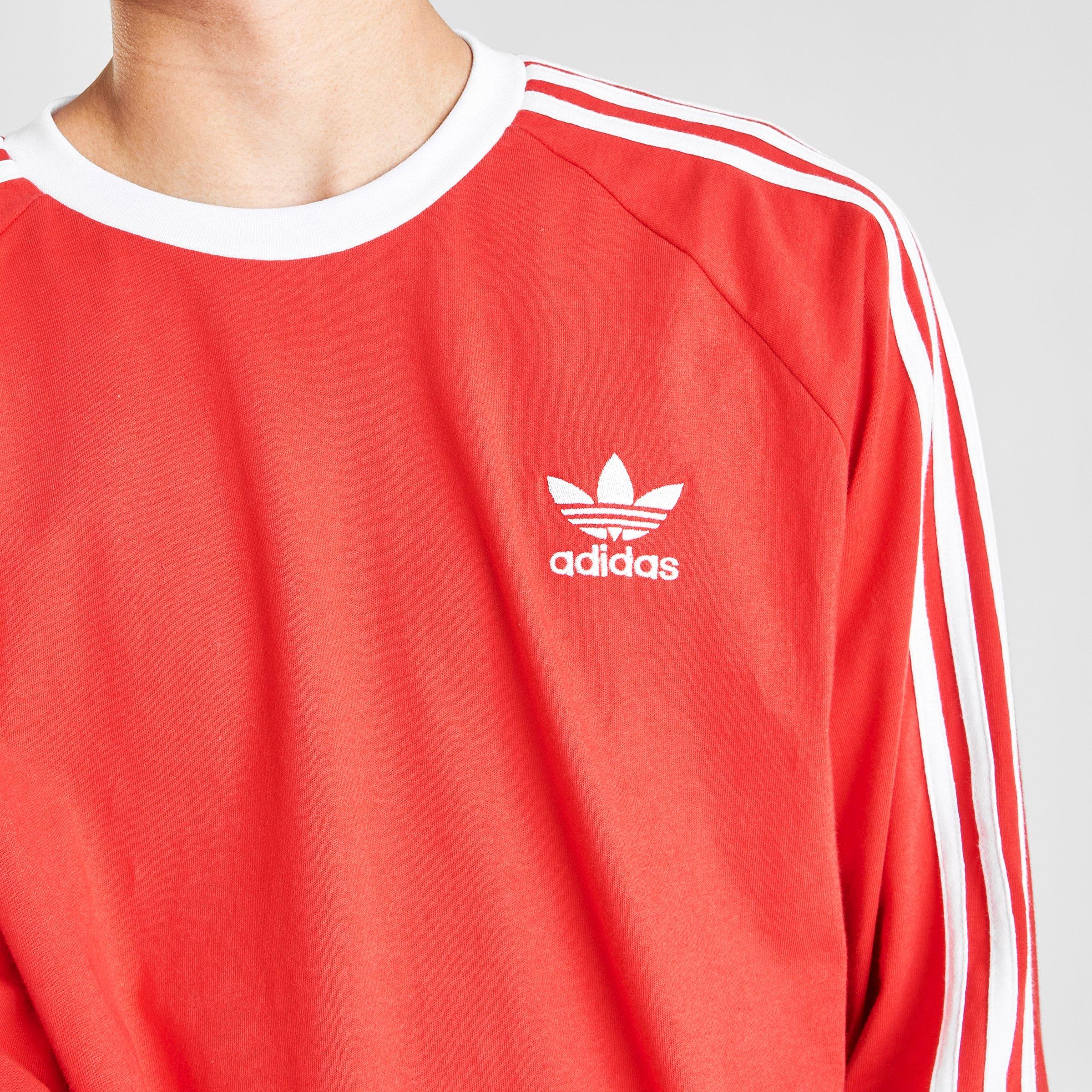 red adidas long sleeve t shirt