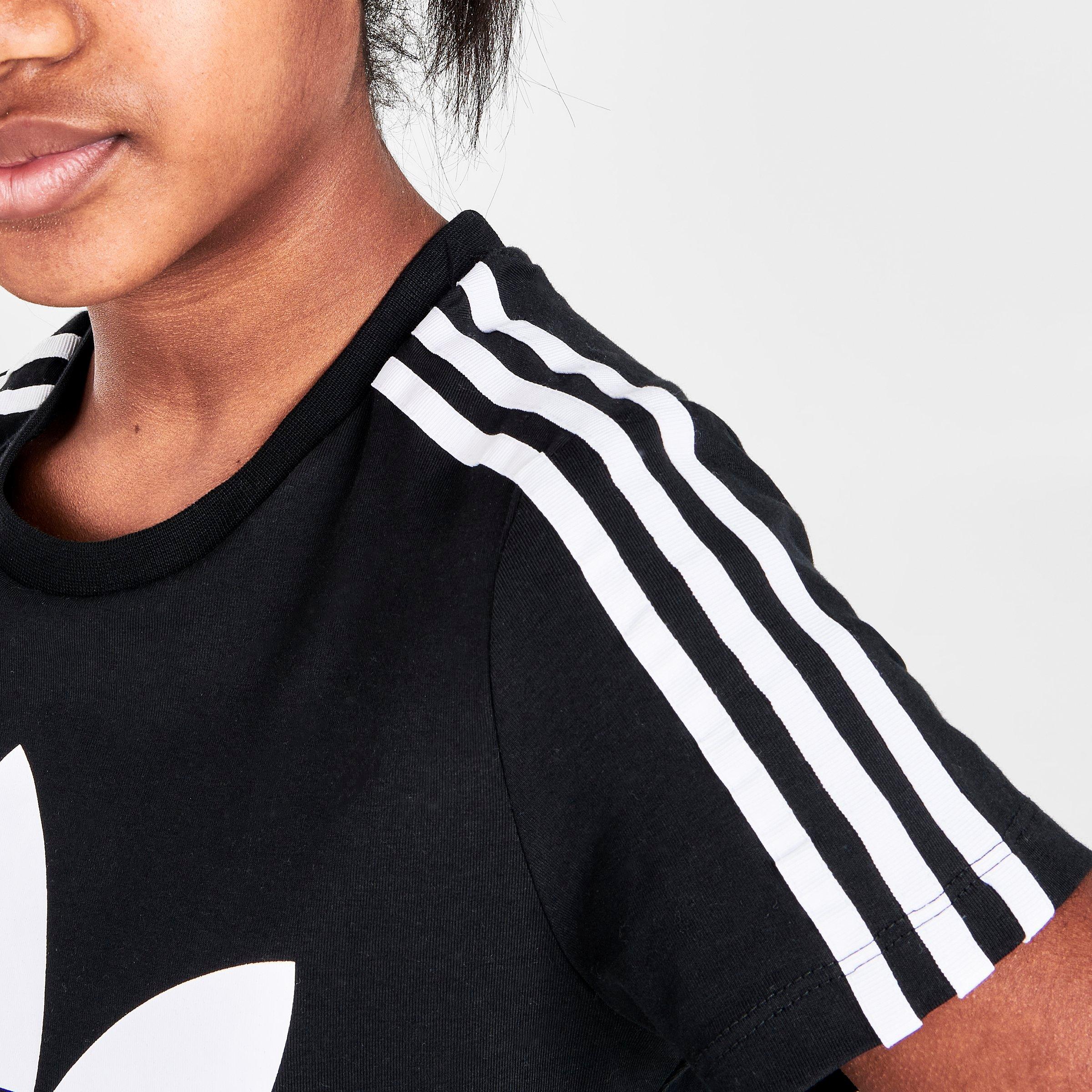 girls adidas black