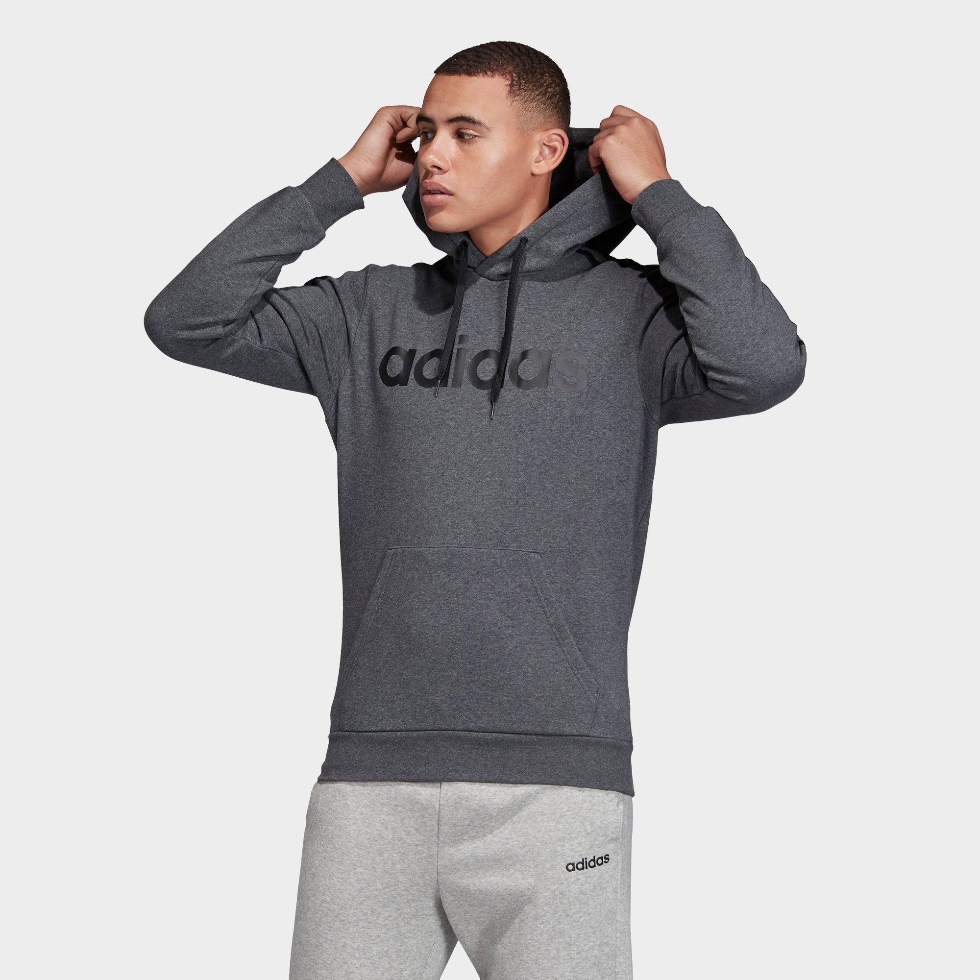 adidas essentials 3 stripe hoodie