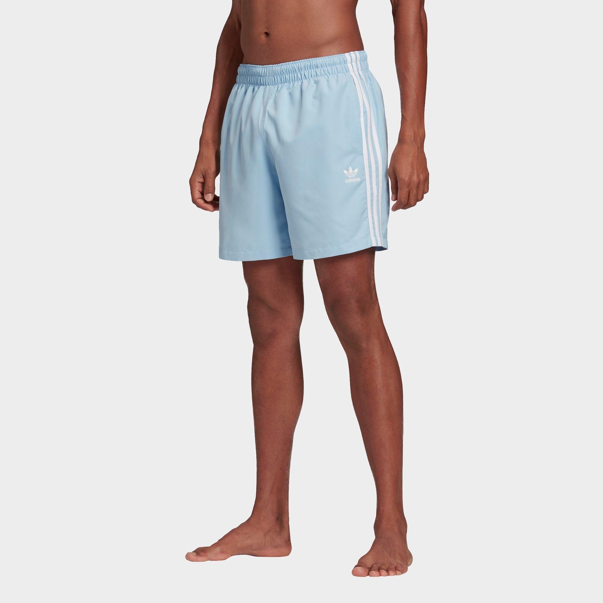 adidas 3 stripe swim shorts