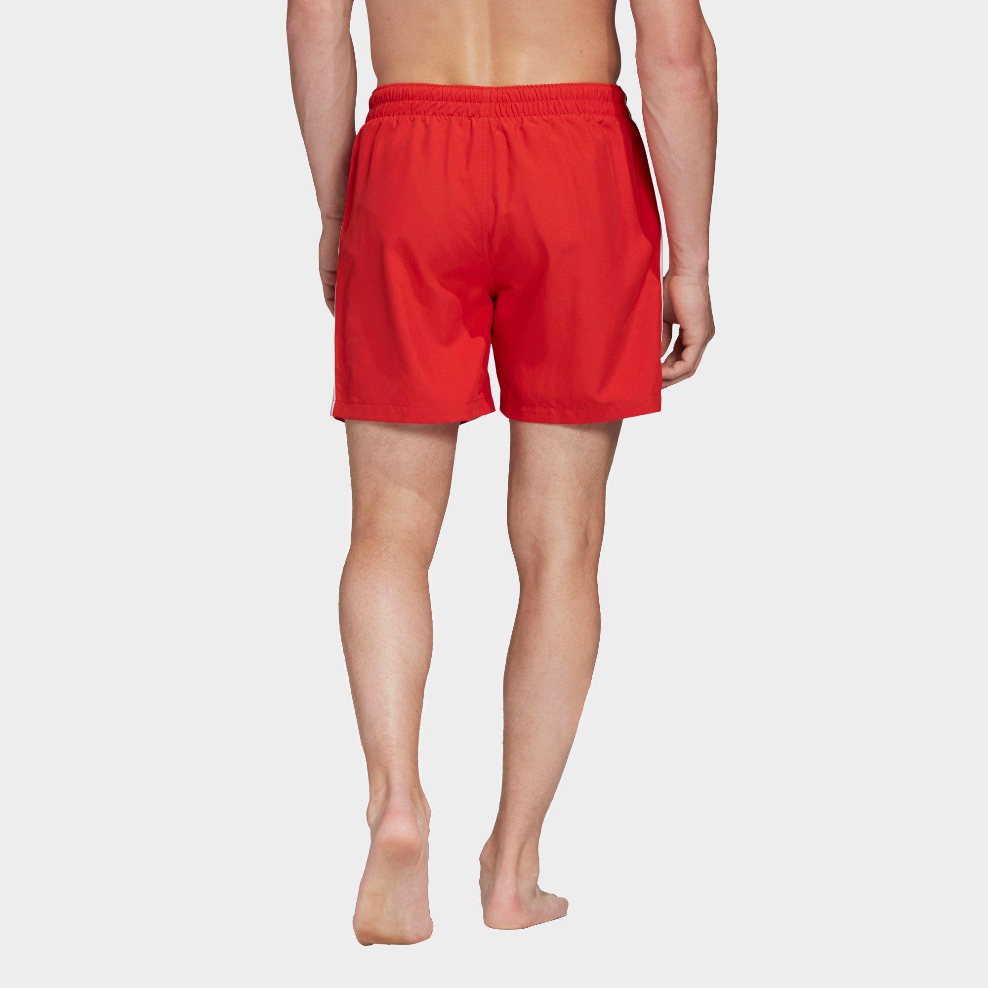red adidas originals shorts