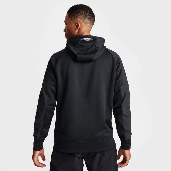 Nike Sportswear Swoosh Tech Fleece Men's Pullover Hoodie (Large,  Black/White/White)