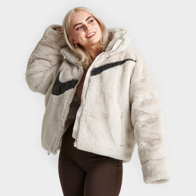 Women's Nike Sportswear Essential Ecodown Faux Fur Puffer Jacket