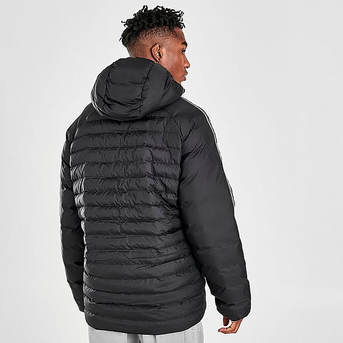 Back Right view of Men's adidas 3S Padded Jacket in Black Click to zoom