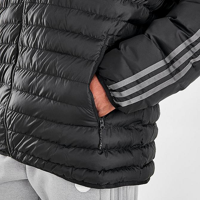 On Model 6 view of Men's adidas 3S Padded Jacket in Black Click to zoom