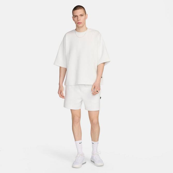 [angle] view of Men's Nike Sportswear Air Lifestyle Shorts in Summit White/Summit White Click to zoom