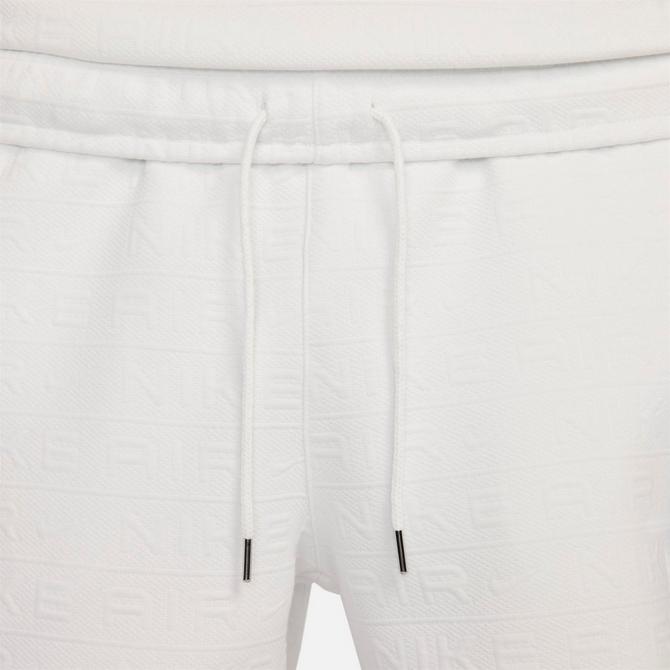 [angle] view of Men's Nike Sportswear Air Lifestyle Shorts in Summit White/Summit White Click to zoom