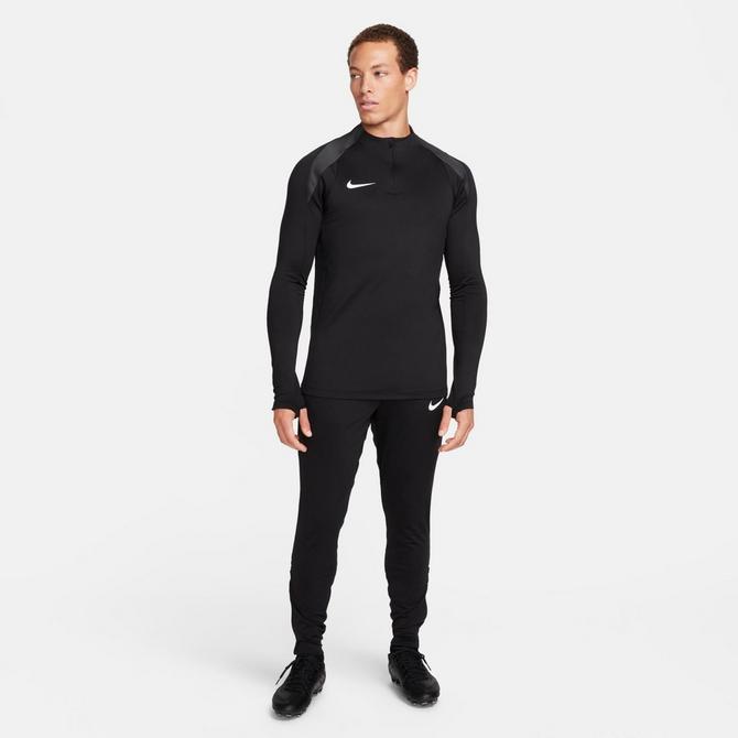 [angle] view of Men's Nike Strike Dri-FIT Soccer Pants in Black/Black/Anthracite/White Click to zoom