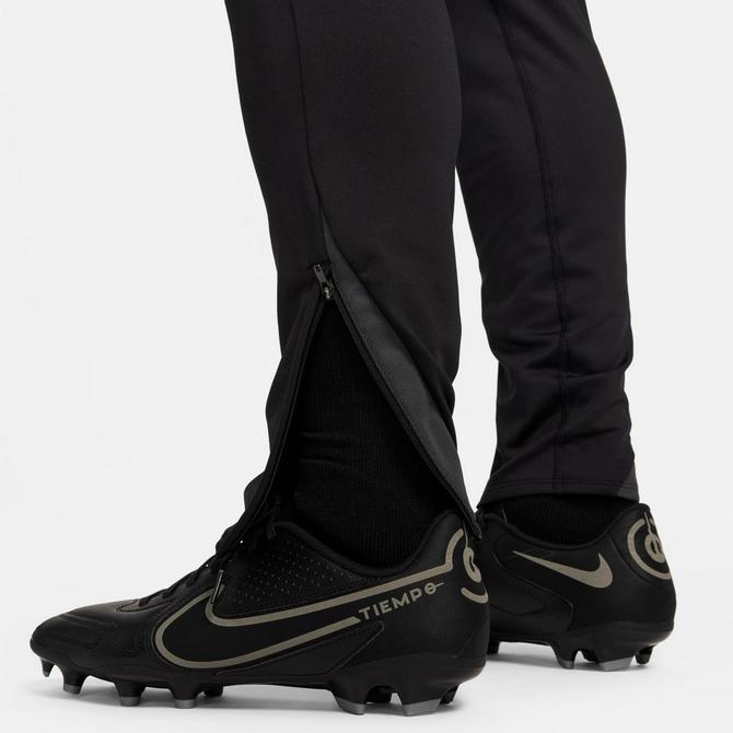 [angle] view of Men's Nike Strike Dri-FIT Soccer Pants in Black/Black/Anthracite/White Click to zoom