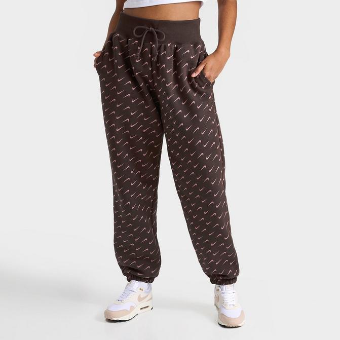 Brown Nike Phoenix Fleece Oversized Joggers