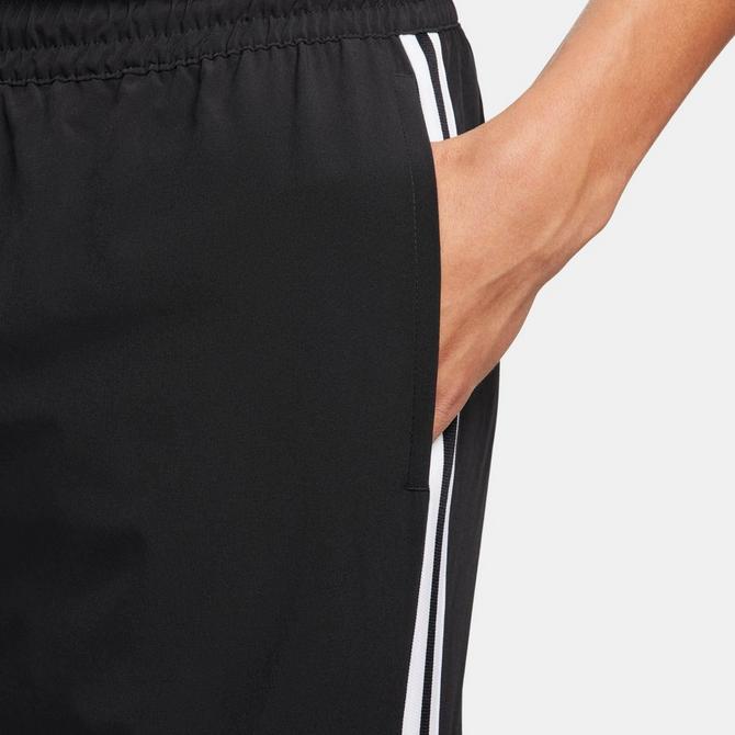 [angle] view of Men's Nike Dri-FIT DNA UV Woven 6" Basketball Shorts in Black/White/White Click to zoom