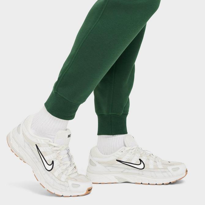 [angle] view of Men's Nike Club Fleece Chenille Futura Jogger Pants in Fir/Fir Click to zoom