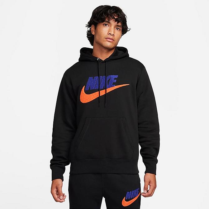 Men's Nike Club Fleece Chenille Futura Pullover Hoodie Men's Nike Club Fleece Chenille Futura Pullover Hoodie