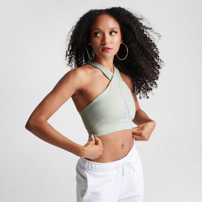 Nike Women's Swoosh High Support Padded Adjustable Sports Bra in White -  ShopStyle