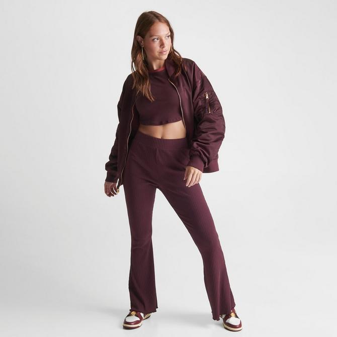 Womens burgundy hot sale nike tracksuit