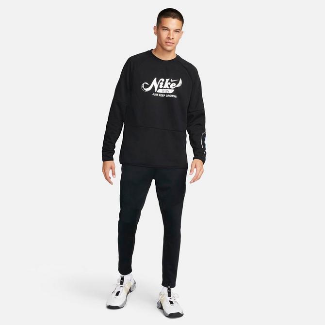 Men s Nike Dri FIT Fitness Just Keep Growing Graphic Crewneck Sweatshirt Finish Line