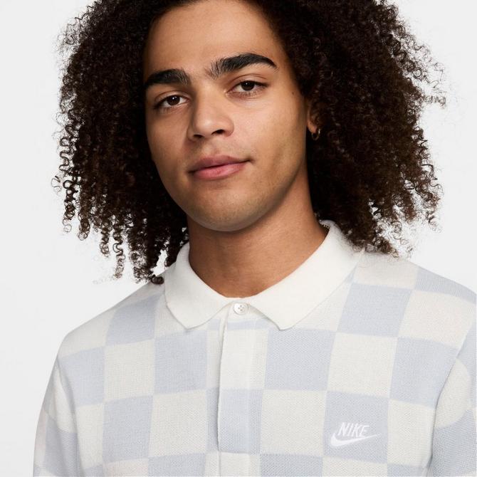 Men s Nike Sportswear Club Checkers Polo Shirt Finish Line