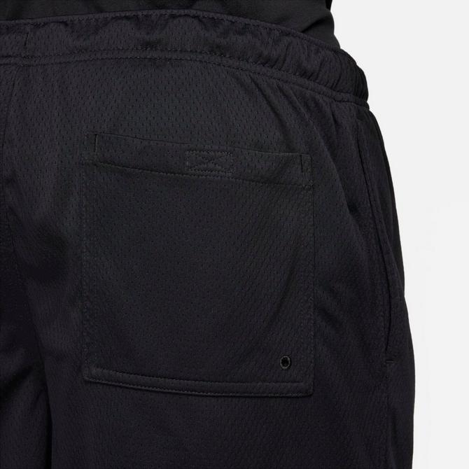 [angle] view of Men's Nike Club Mesh Flow Shorts in Black/White Click to zoom
